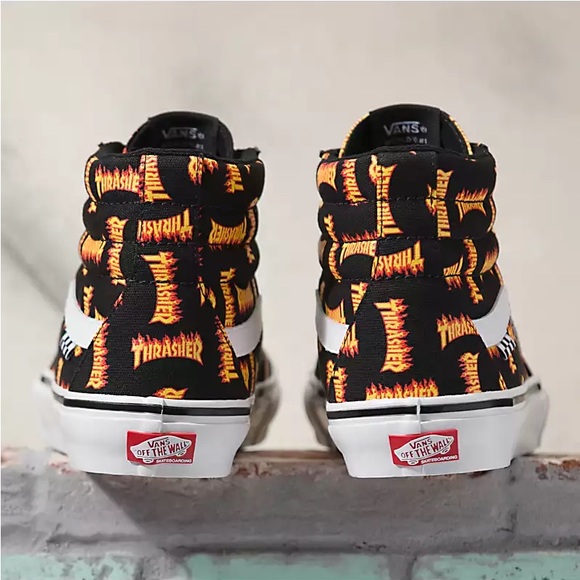 Vans X Thrasher Skate Sk8-Hi Shoe no box - Picture 3 of 4